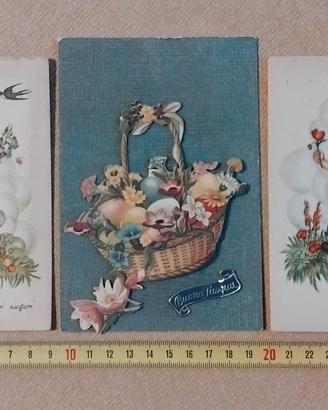 VECCHIE CARTOLINE DI AUGURI ANNI 50 / 60 VINTAGE 