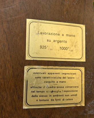 Quadro argento ottaviani 