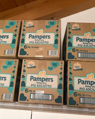 PANNOLINI PAMPERS N6 Diverse scatole NUOVE