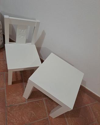 tavolino e sedia per bambini 0-3 anni