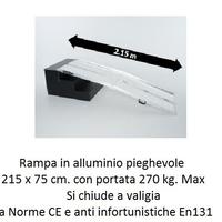 Rampa zigrinata 215 x 75 pieghevole a valigia
