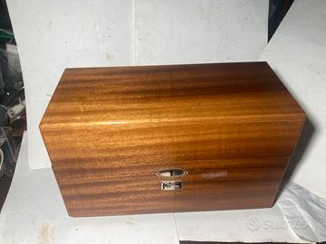 Scatola Legno Gebr. Ruhstrat Gottinga Antiquariato