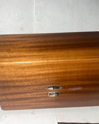Scatola Legno Gebr. Ruhstrat Gottinga Antiquariato