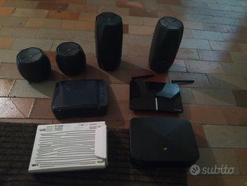 Router modem Fastweb e due generici