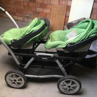 Carrozzina gemellare peg perego