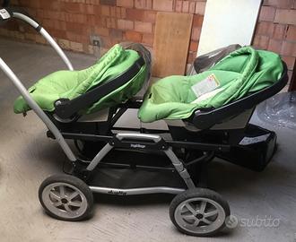 Carrozzina gemellare peg perego