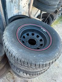 Set 4 cerchi scampanati suzuki con gomme 255/60/15