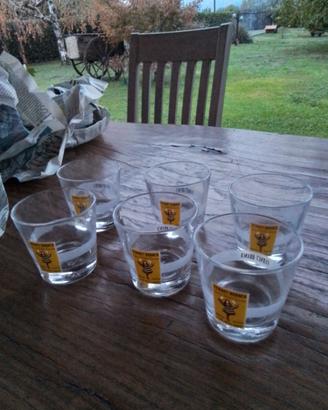 set di 6 bicchieri Fernet branca
