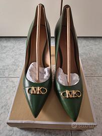 Michael Kors Parker Leather Pump, Amazon Green 