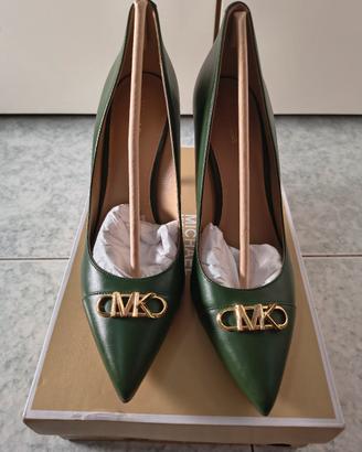 Michael Kors Parker Leather Pump, Amazon Green 