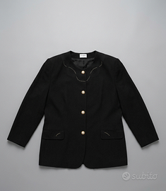 Giacca Nera in Seta Vintage Emozioni by Codex XL