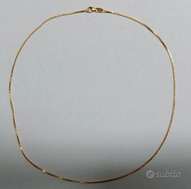 Collana girocolo veneta oro giallo 750 18Kt 45cm.