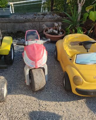 giochi cavalcabili giardino, trattore, moto, auto 