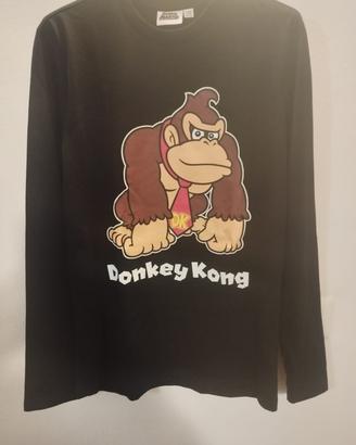 Maglia a maniche lunghe Donkey Kong tg. 14/15 anni
