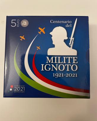 MILITE IGNOTO Moneta da 5 euro