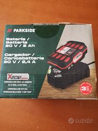 Batteria 20V 2Ah Parkside con caricabatterie nuovi