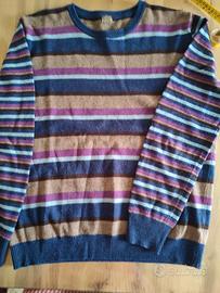 Maglia leggera in lana a righe 