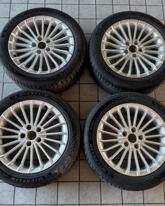 4 cerchi in lega R17 Audi A6 (C6)+ pneumatici