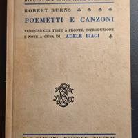 Libro vintage "Poemetti e canzoni"  1953