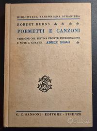 Libro vintage "Poemetti e canzoni"  1953