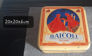scatola in latta Baicoli Colussi 