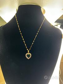 Collana Donna con ciondolo a forma di cuore 💚