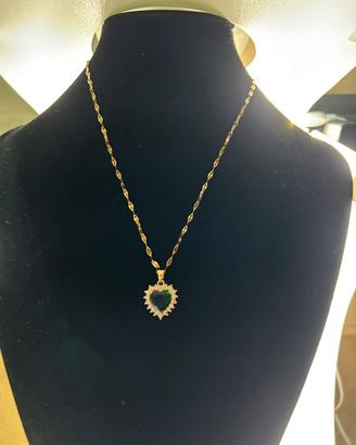 Collana Donna con ciondolo a forma di cuore 💚