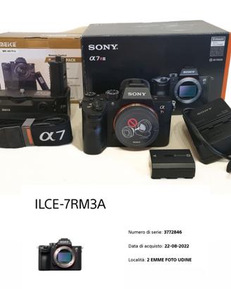Sony A7RIII - ILCE-7RM3A