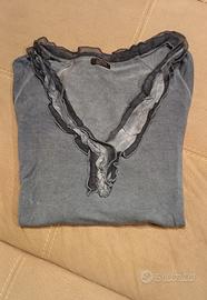 maglia Oltre blu denim