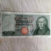 Banconota 5000 lire Colombo 1968,R3 (lotto6250)