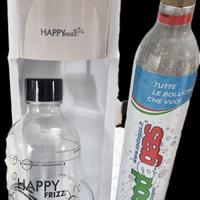 gasatore happy frizz con bottiglia e bombola 