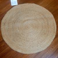 2 Tappeti - Rettangolare e Rotondo in Juta Beige