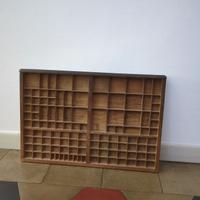 Bacheca in Legno vintage - cassetto tipografico