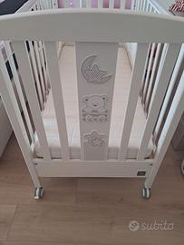lettino neonato PRENATAL in legno bianco