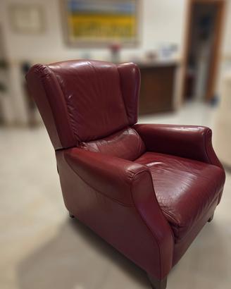 poltrona Divani by Natuzzi Relax vera pelle