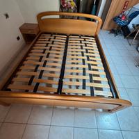 Letto matrimoniale legno falegname