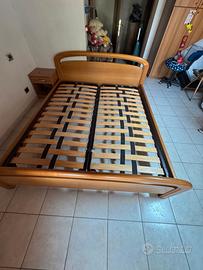 Letto matrimoniale legno falegname