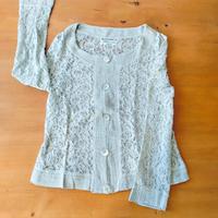 7€ maglia in pizzo beige tagliaS