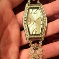 Orologio quartz con cinturino in cristalli