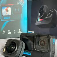 GoPro HERO10 Black+Max Lens+4 Batterie+Accessori