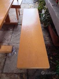 tavolo più panche in massello