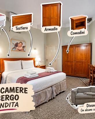 MOBILIA CAMERE D’ALBERGO  PER  RINNOVO STRUTTURA
