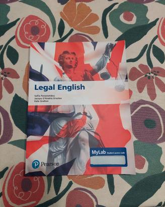 Libro Inglese Giuridico, Legal English 