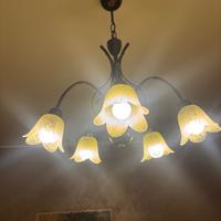 Lampadario con lampada abbinato