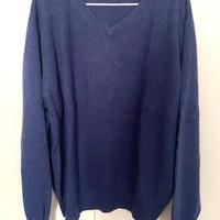 Maglione in Cashmere da Uomo - Blu Melange