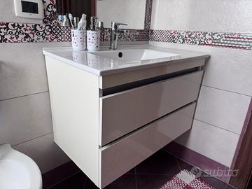 Mobile bagno sospeso 80 cm con lavabo