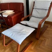 Poltrona relax con poggiapiedi