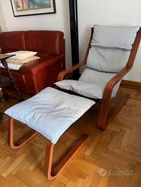 Poltrona relax con poggiapiedi