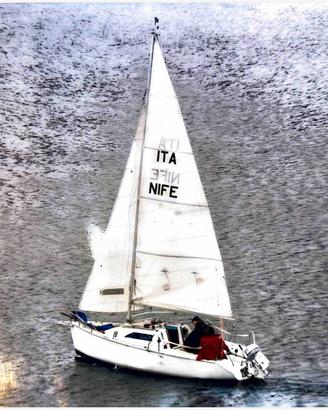 Barca vela 6mt deriva mobile carrellabile
