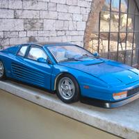 Testarossa K51 modificata TARGA POCHER blu 1/8 ela